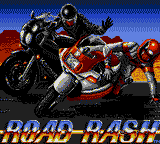 Road Rash title screen for Sega Game Gear